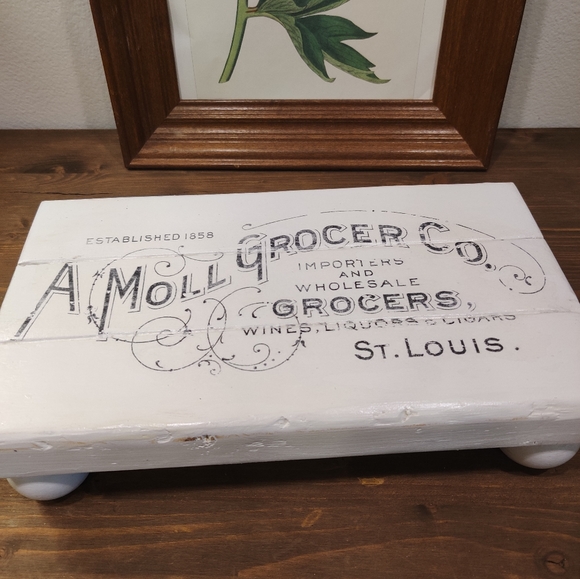 White Solid Wood Rustic Riser Tray - Picture 7 of 10